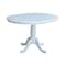 International Concepts Round 36 in Rd Top Pedestal Table, 12 in Leaf, 28.9 inH, Dining Height, White, 36 W, 48 L, Wood K08-36RXT - alternate 3